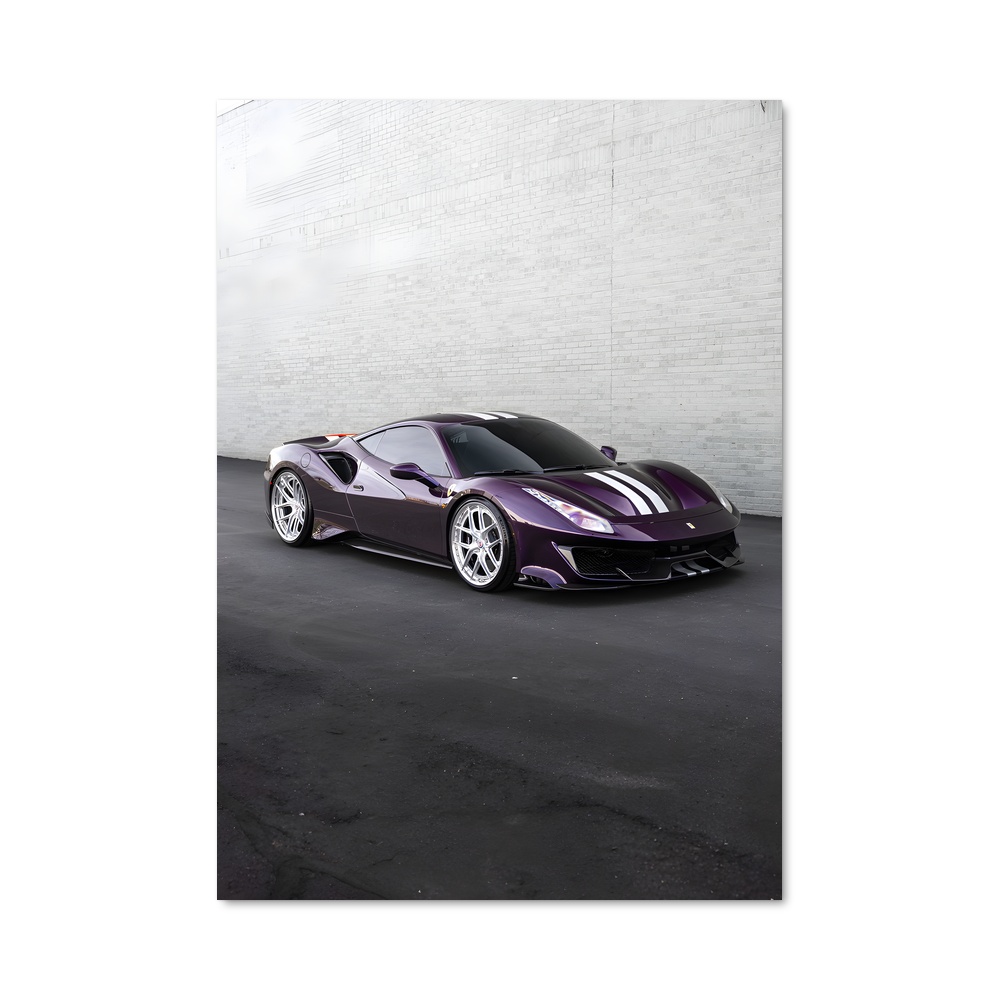 Poster Voiture Violet